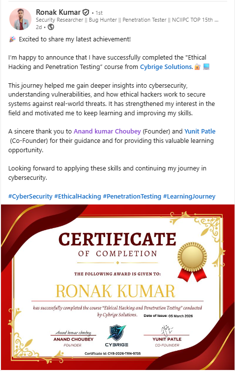 LinkedIn Achievement Screenshot 2