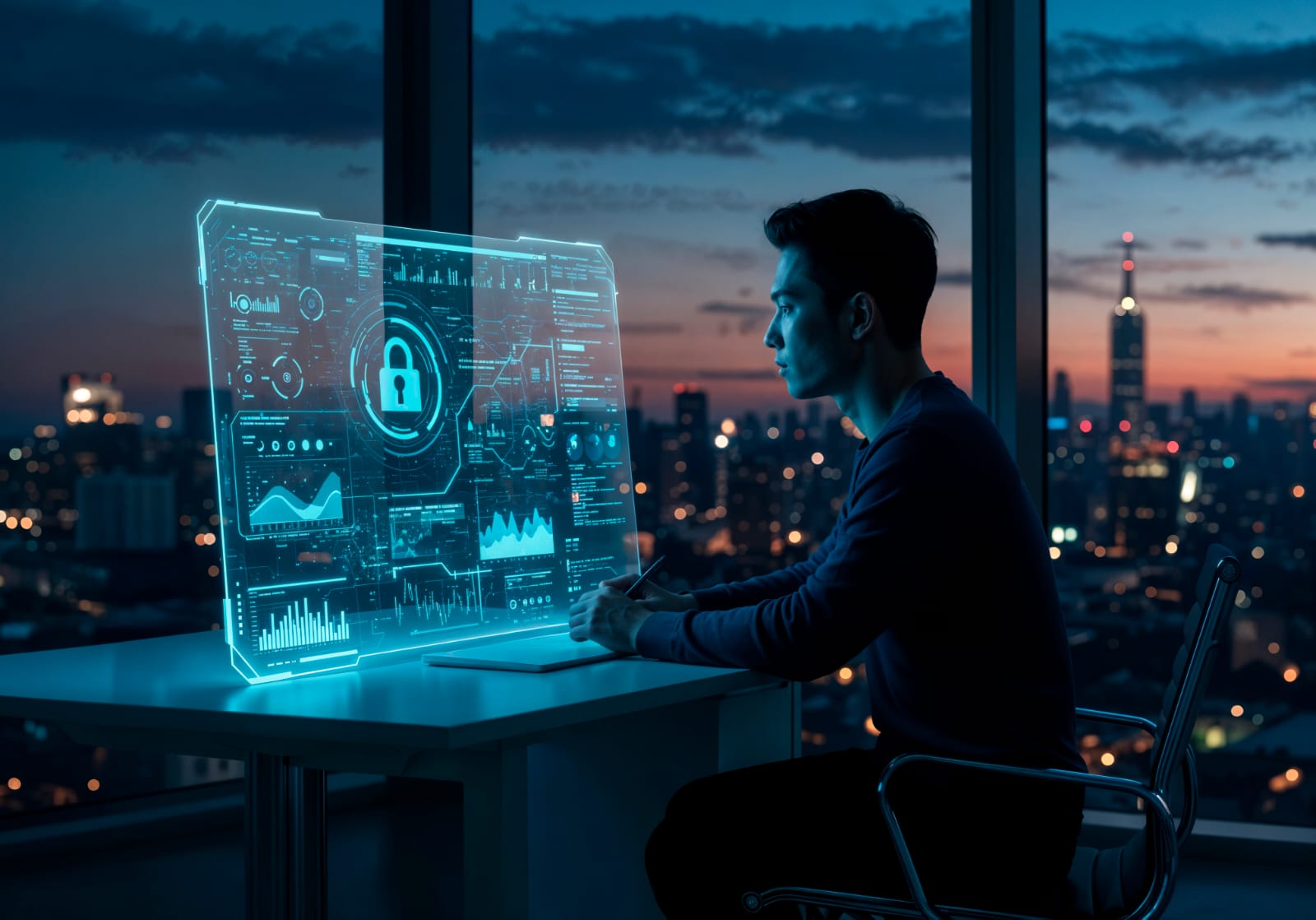 Cybersecurity Career Illustration